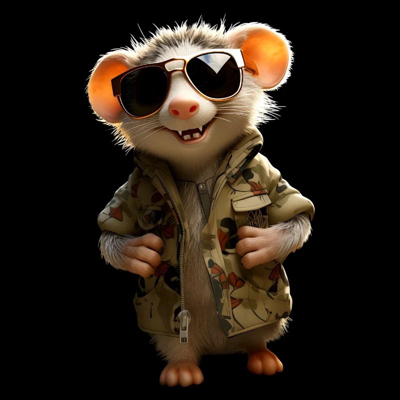 Opossum Beutelratte Didelphis Süße Opossums Possum