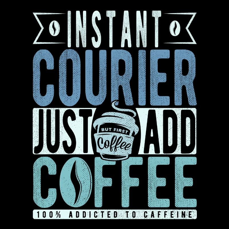 Instant Courier Fügen Sie einfach Kaffee hinzu