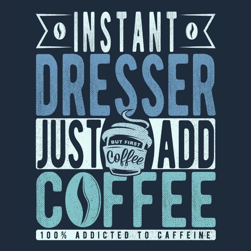 Instant-Kommode einfach Kaffee hinzufügen