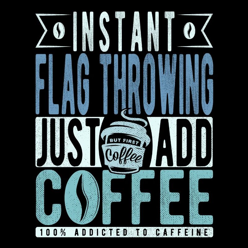 Lancer de drapeau instantané Il suffit d’ajouter du café