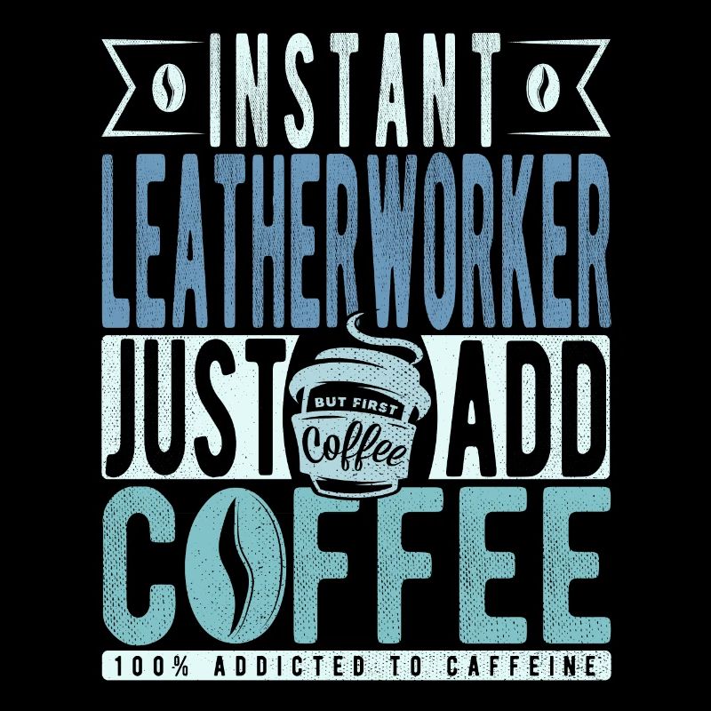 Instant-Lederarbeiter Einfach Kaffee hinzufügen