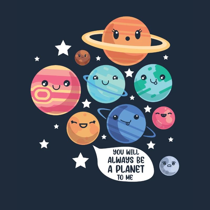 Pluto Planet Joke Funny Cosmonaut Galaxy Physicist