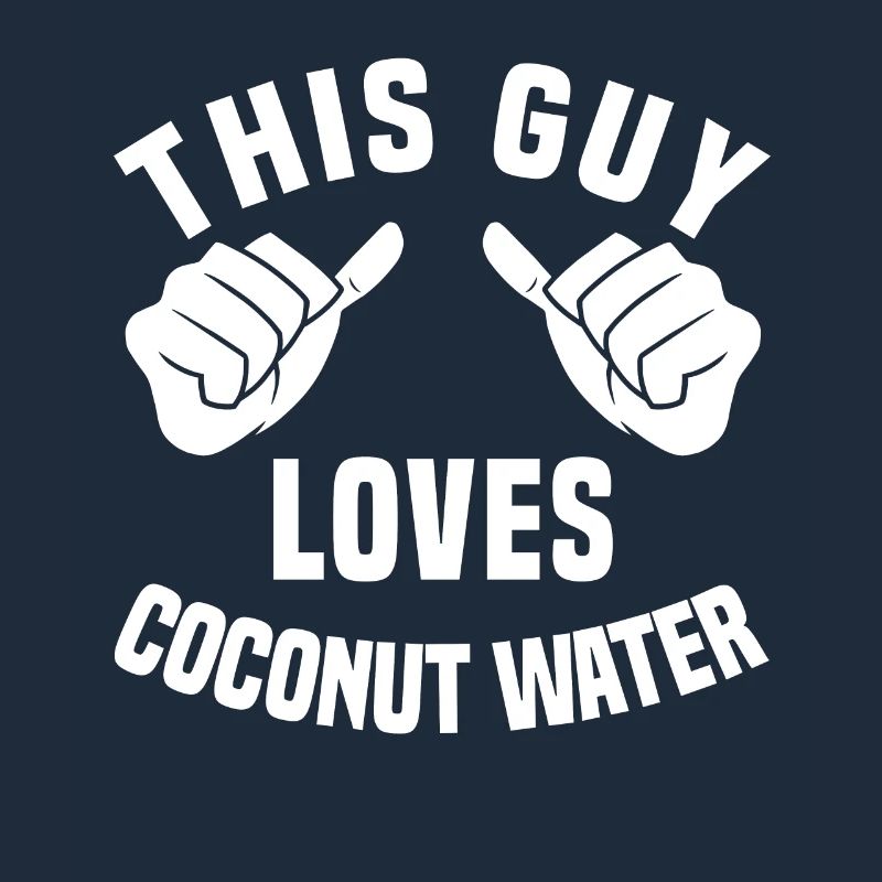 This guy loves coconut water