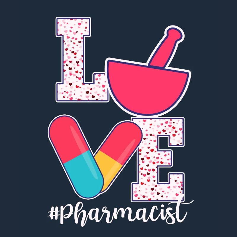 Conception de la Saint-Valentin pour apothicaire