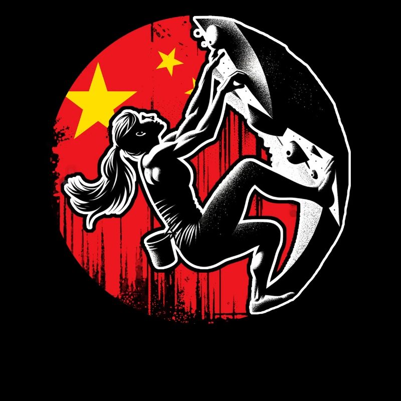 China Kletterer - Damen Boulderer Klettern