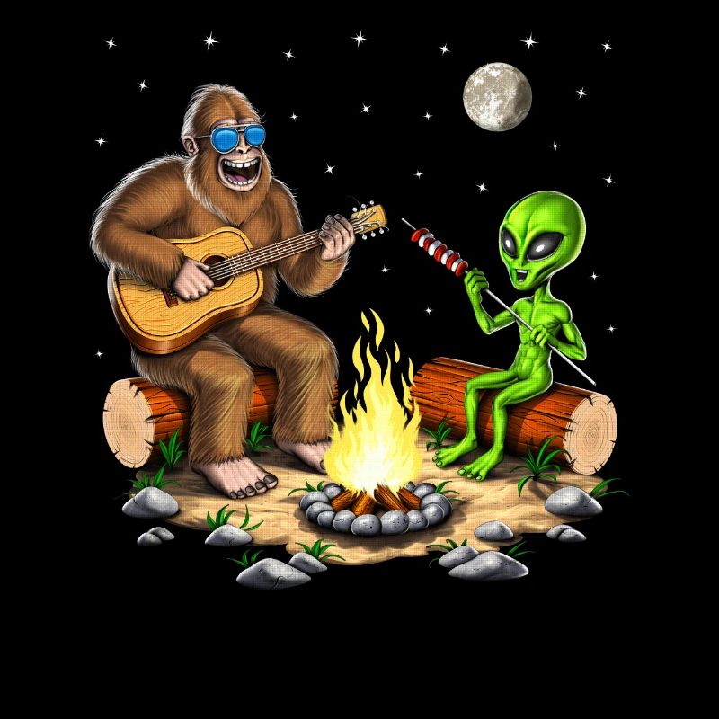 Bigfoot et camping extraterrestre