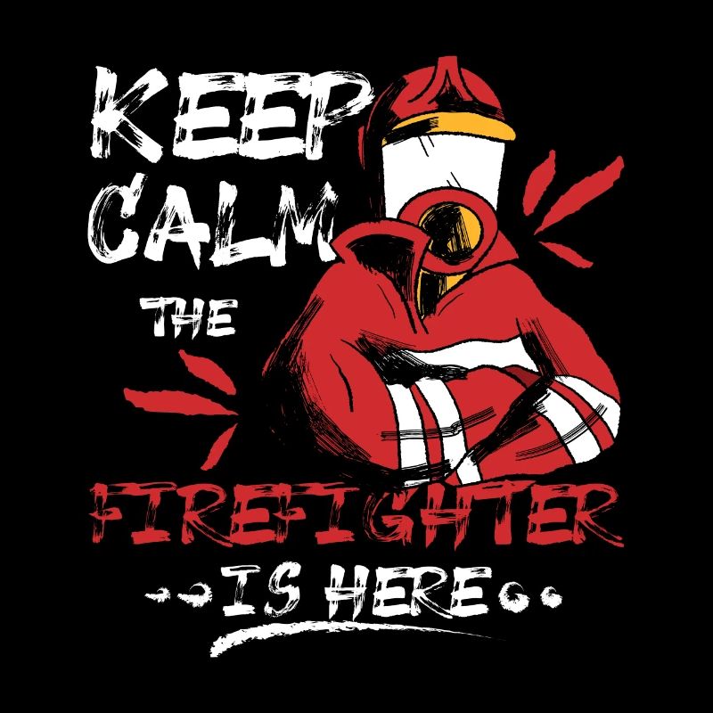 Keep calm the firefighter is here