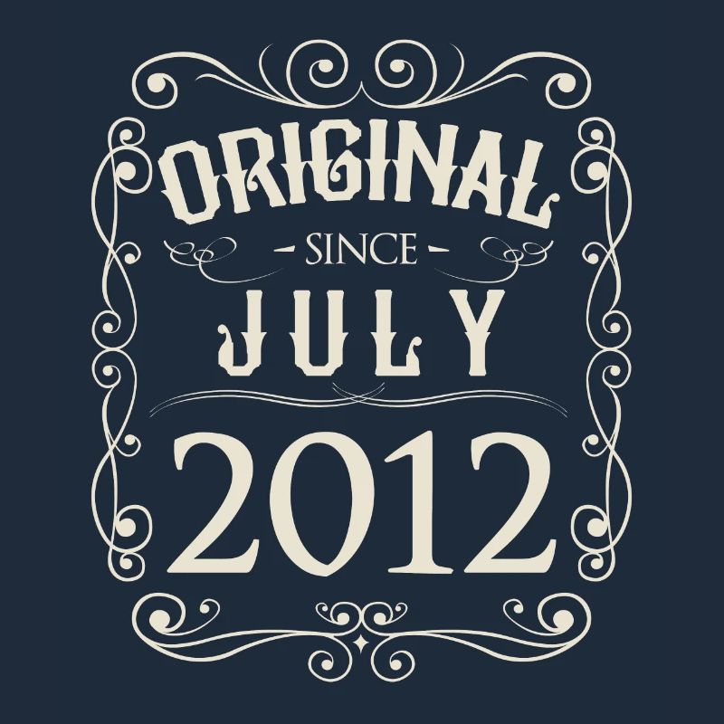 Vintage - Original since Juli 2012 Geburtstag