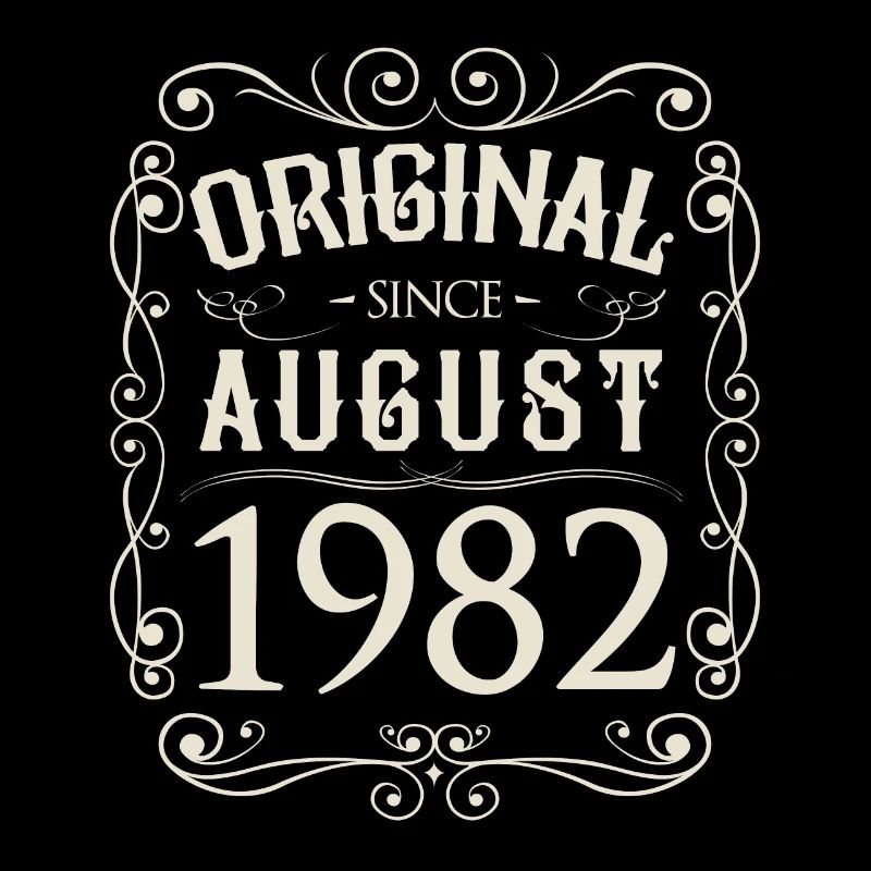 Vintage - Original since August 1982 Geburtstag