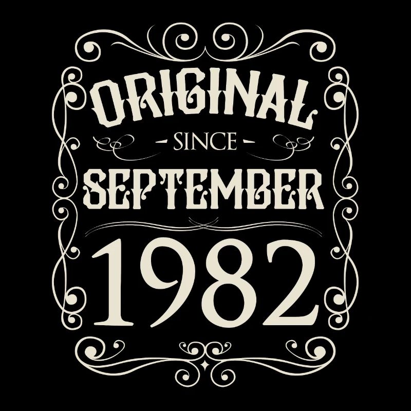 Vintage - Original since September 1982 Geburtstag