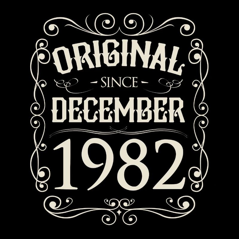 Vintage - Original since Dezember 1982 Geburtstag