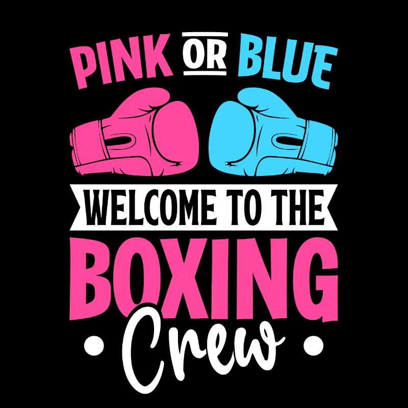 Rose ou bleu bienvenue dans l’équipe de boxe