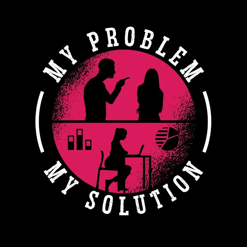 Data Analyst Mon problème Ma solution Pictogramme Maman