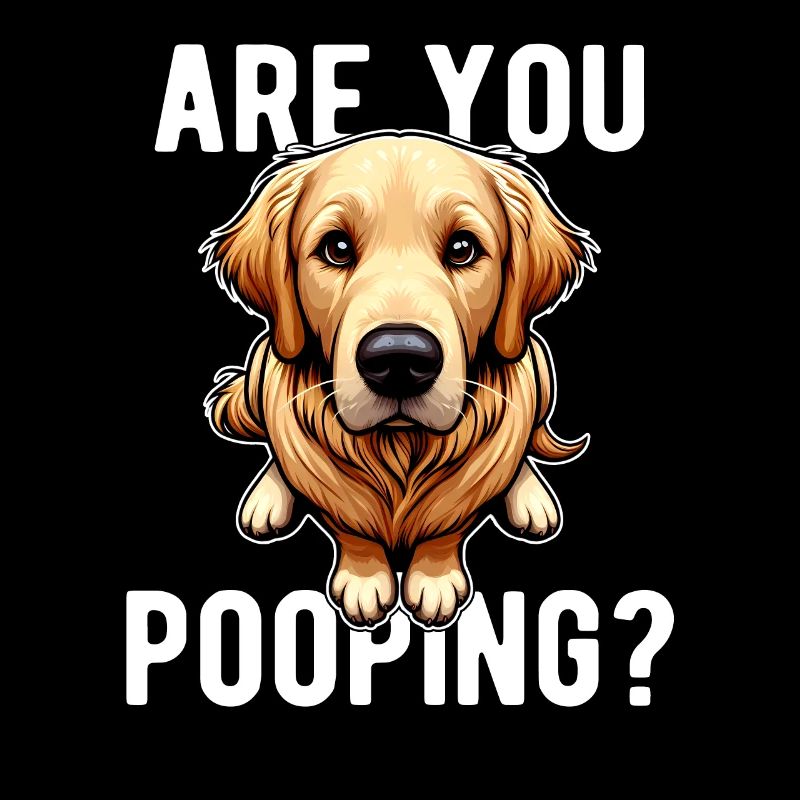 Faites-vous caca ? Drôle de chien Golder Retriver