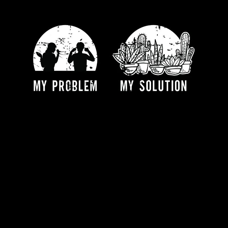 Succulents Lover My Problem My Pictogram Dad Mom