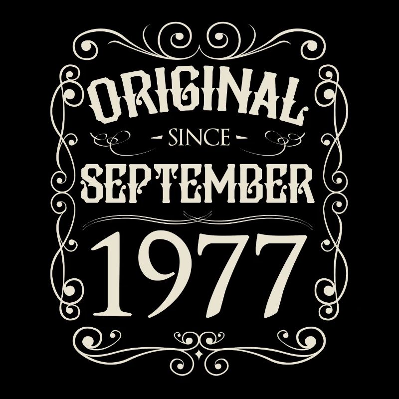 Vintage - Original since September 1977 Geburtstag