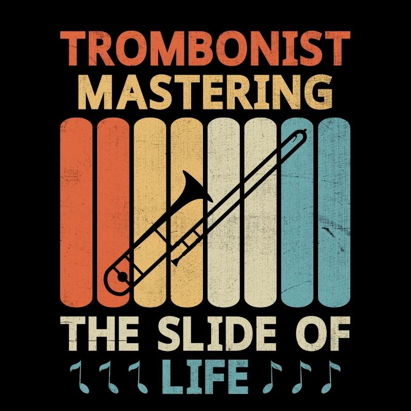 Trombonist Trombone Player Marching Band Trombone