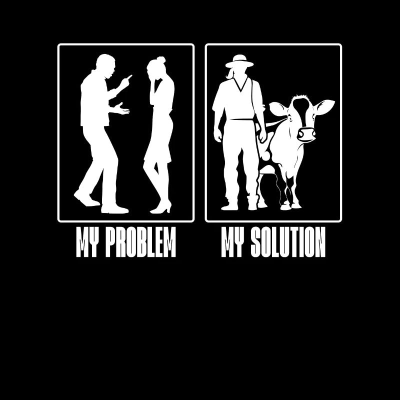 Cattle Farmer My Problem My Pictogram Mom Dad