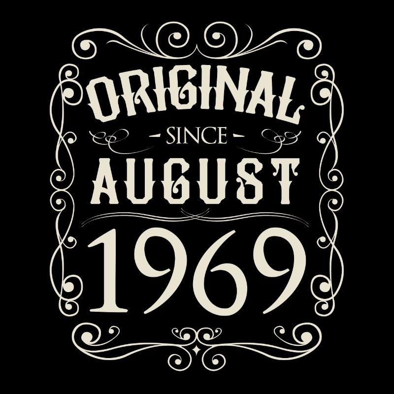 Vintage - Original since August 1969 Geburtstag