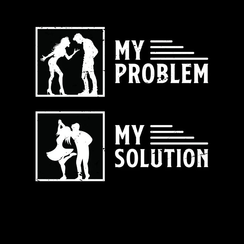 Swing Dancer My Problem My Solution Pictogram Dad