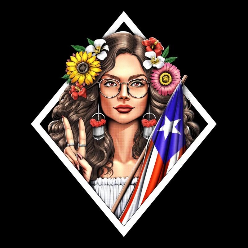 Boricua Puerto Rico Mädchen