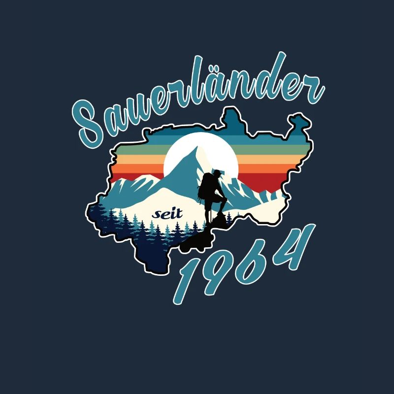 1964 Geburtstag Sauerländer Original Retro Sunset