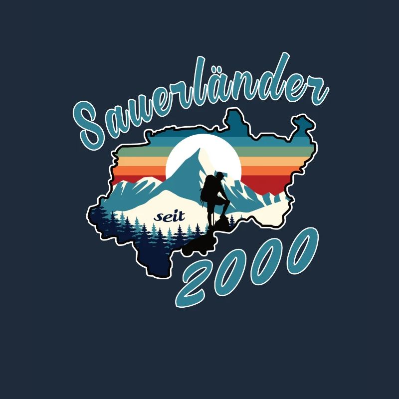 2000 Geburtstag Sauerländer Original Retro Sunset