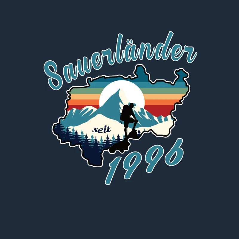 1996 Geburtstag Sauerländer Original Retro Sunset