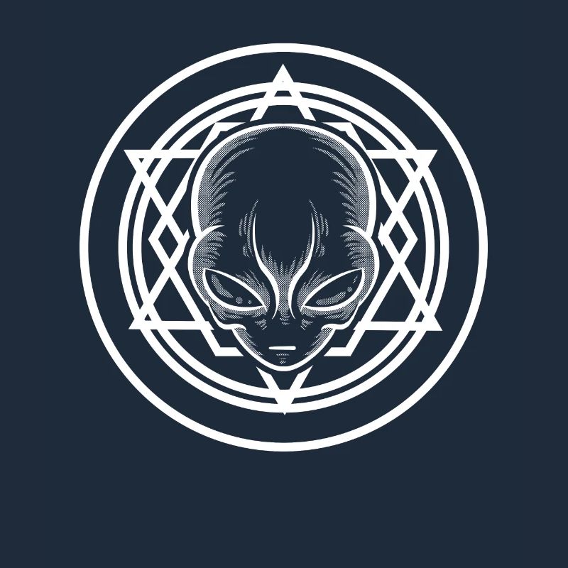 Sacred Geometry Alien TShirt Extraterrestrial Life