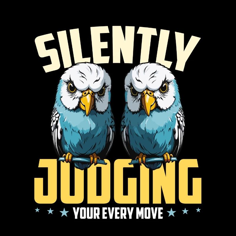 Budgie Silently Judging Your Every Parakeet Owner