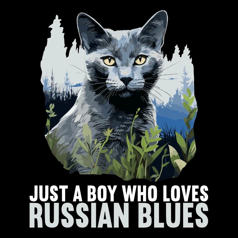 Russian Blue Cat Russisch Blau Katze
