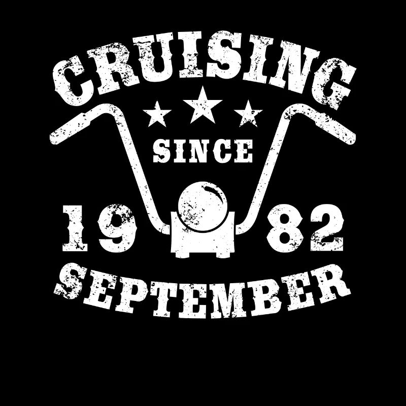 Cruising Biker Geburtstag September 1982 Motorrad