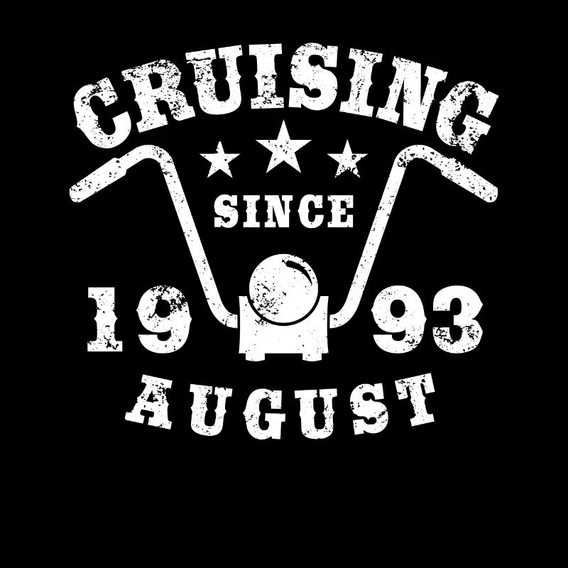 Cruising Biker Geburtstag August 1993 Motorrad