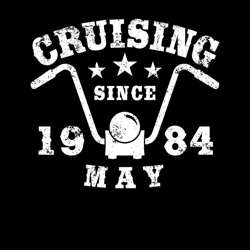 Cruising Biker Geburtstag Mai 1984 Motorrad