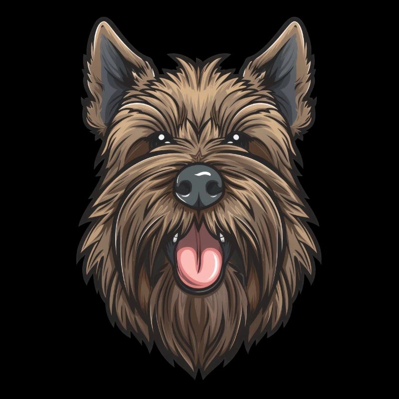 Briard | Illustration de dessin animé