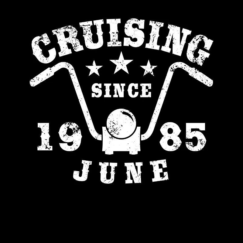 Cruising Biker Geburtstag Juni 1985 Motorrad