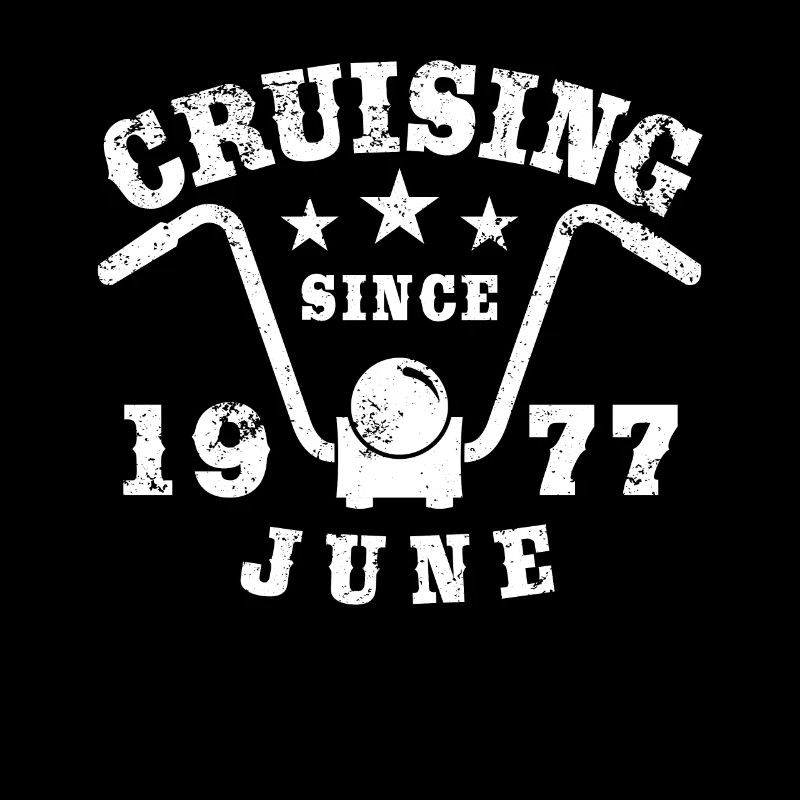 Cruising Biker Geburtstag Juni 1977 Motorrad