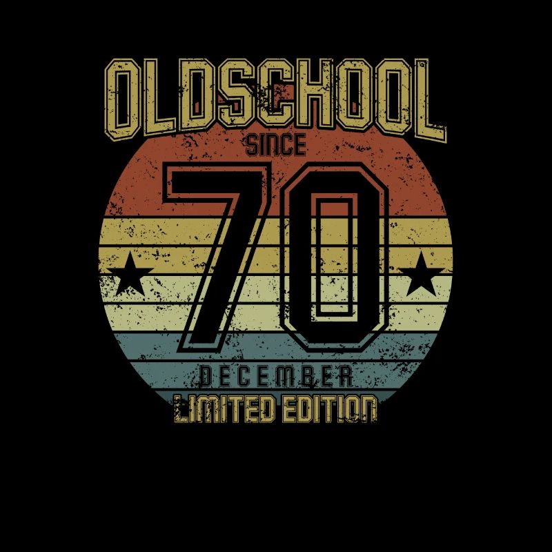 December 1970 - Geburtstag im Dezember Oldschool