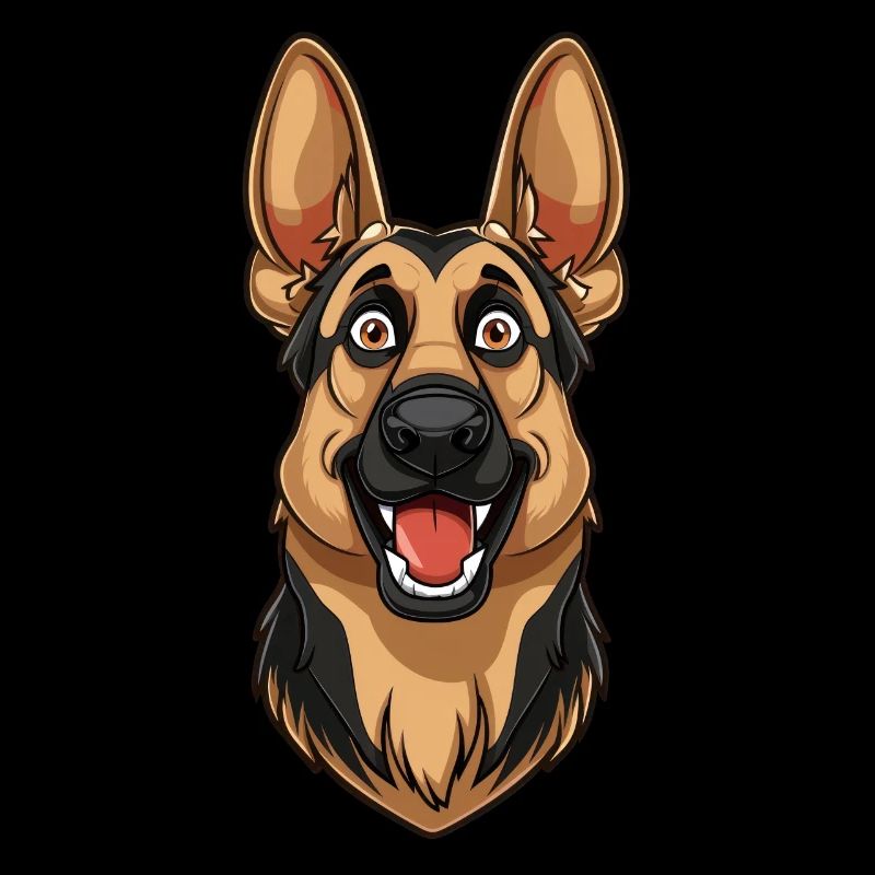 Schäferhund | German Shepherd | Cartoon Artwork