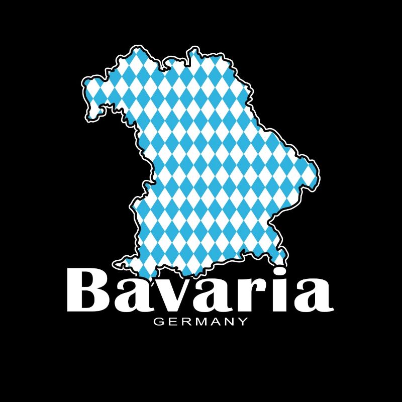 Bavaria Germany Contour Flag