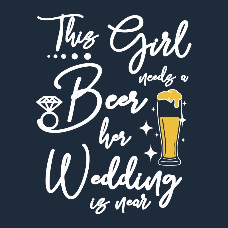 The Bride needs a beer her wedding is near