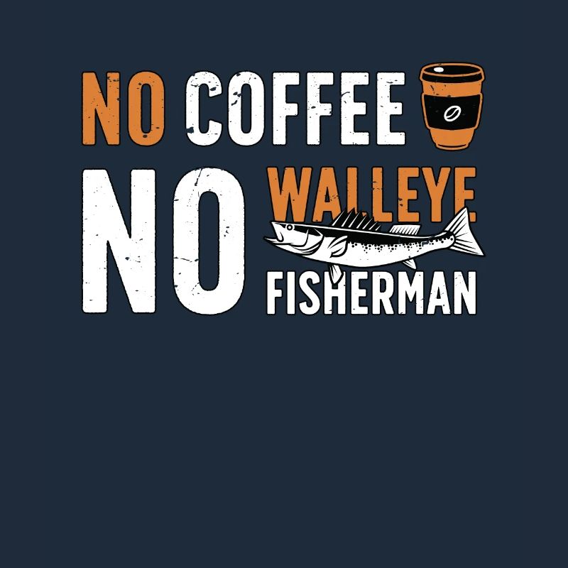 Pêcheur de doré Pas de café Pas de canne à pêche Café