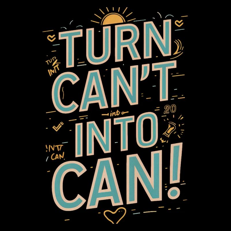 Transformez la canette en canette de motivation