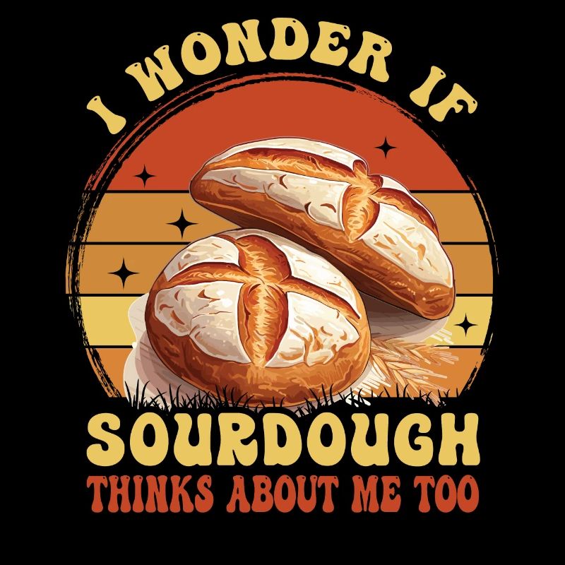 Bakery Baking Lover Sourdough Enthusiast Retro