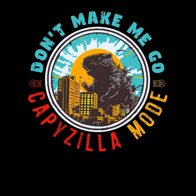 Lass mich nicht in den Capyzilla-Modus gehen - Capybara Meme