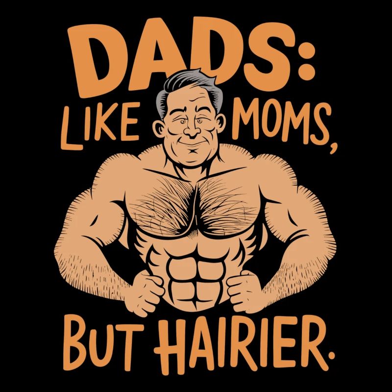 Les papas : comme les mamans, mais les motifs les plus poilus