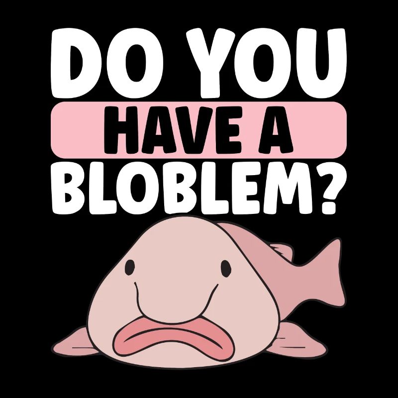 Cute Blob Fish Ugly Fish