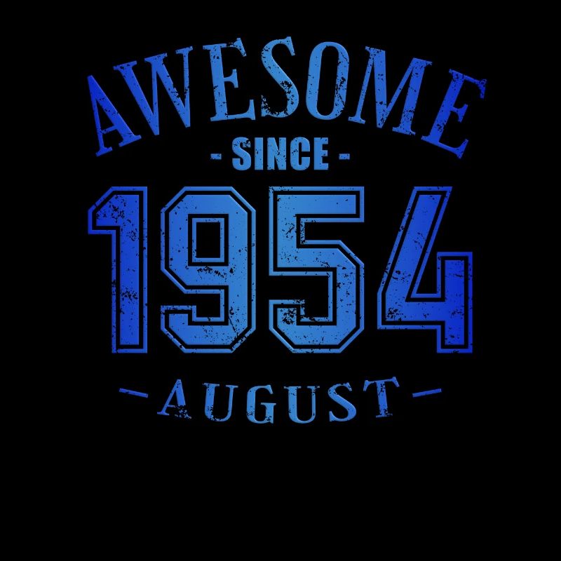 August 1954 - Birthday in August Awesome