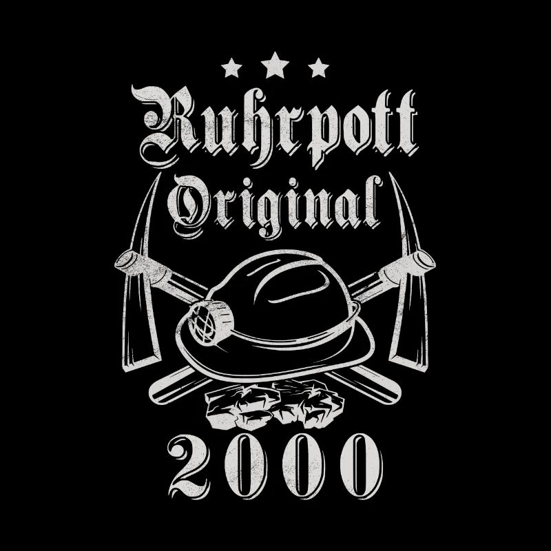 2000 Geburtstag Ruhrpott Original Hacke Helm