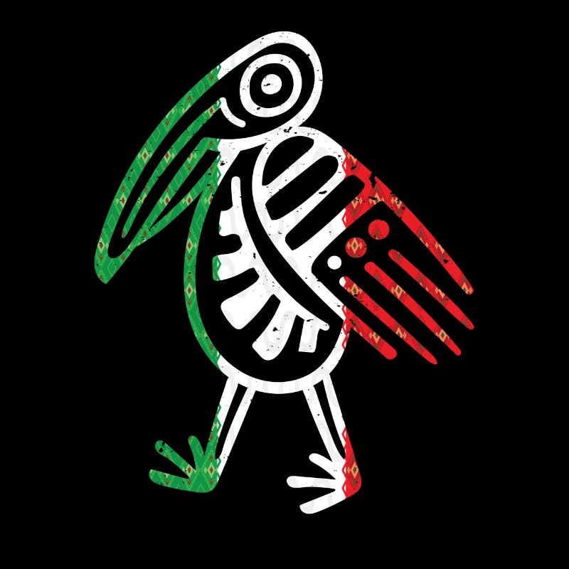 Symbole aztèque Maya mexicain Drapeau mexicain Bec-en-sabot